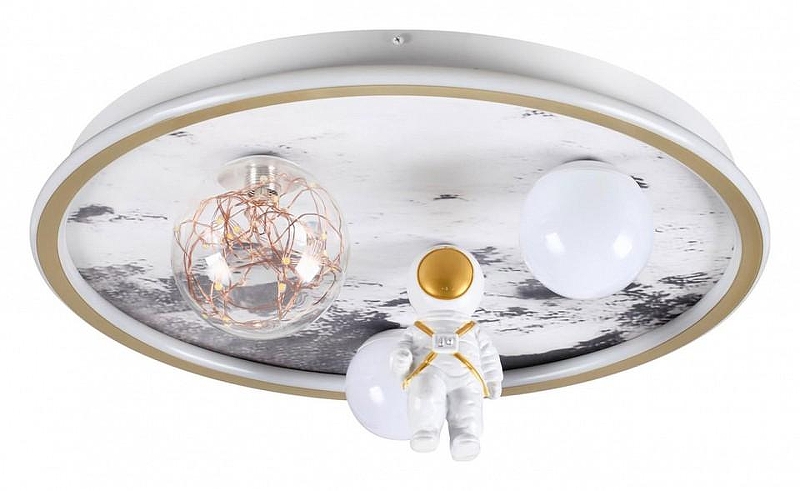 Накладной светильник Lumion Ledio 6507/88CL цвет плафона/подвески Белый, Золото, цвет арматуры Белый, Золото