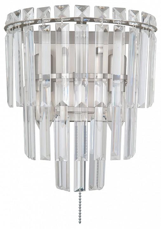 Накладной светильник Moderli Crystal V10739-2W цвет плафона/подвески Прозрачный, цвет арматуры Хром