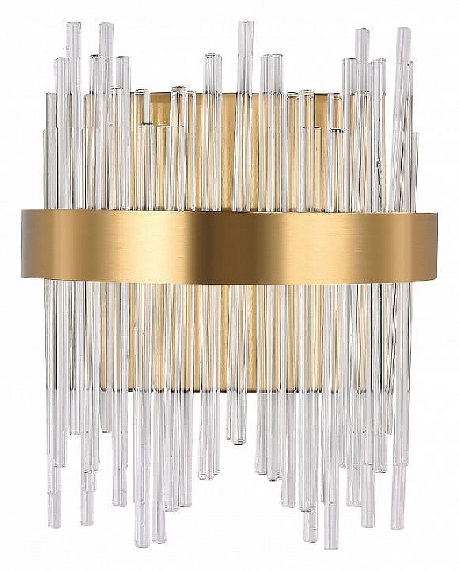 Накладной светильник Natali Kovaltseva LED LAMPS 81118 LED LAMPS 81118/1W цвет плафона/подвески Прозрачный, цвет арматуры Золото
