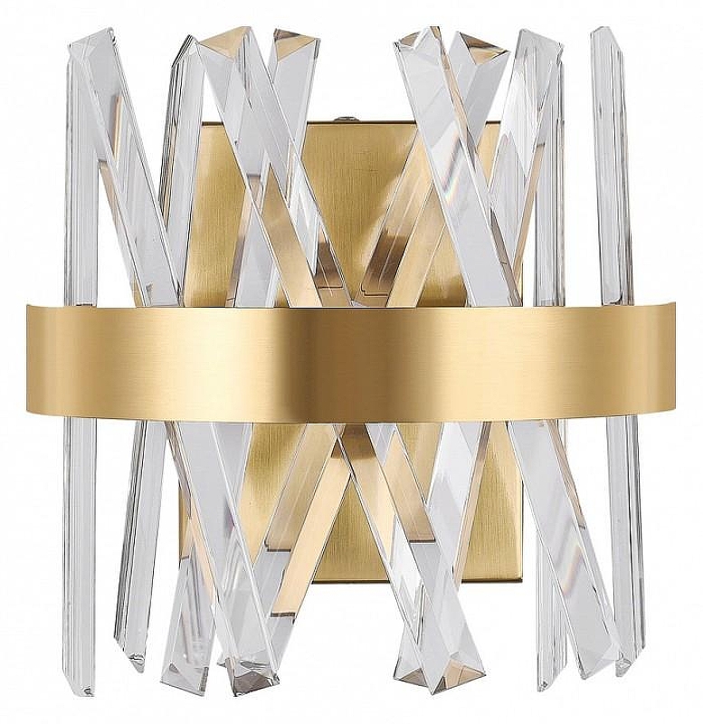 Накладной светильник Natali Kovaltseva TIZIANO LED LAMPS 81113/1W цвет плафона/подвески Прозрачный, цвет арматуры Золото