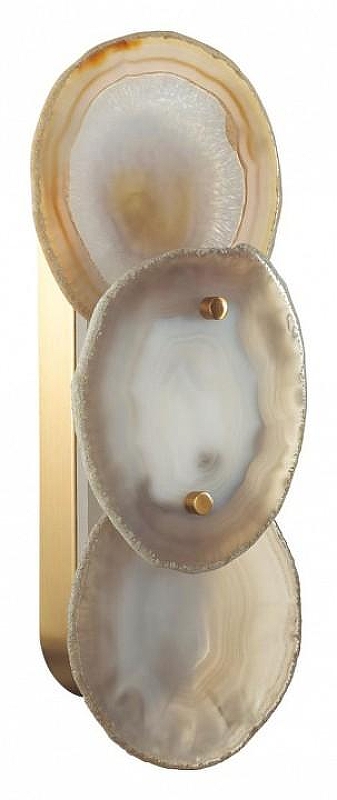 Накладной светильник Odeon Light Agate 7065/10WL цвет плафона/подвески Бежевый, цвет арматуры Бронза