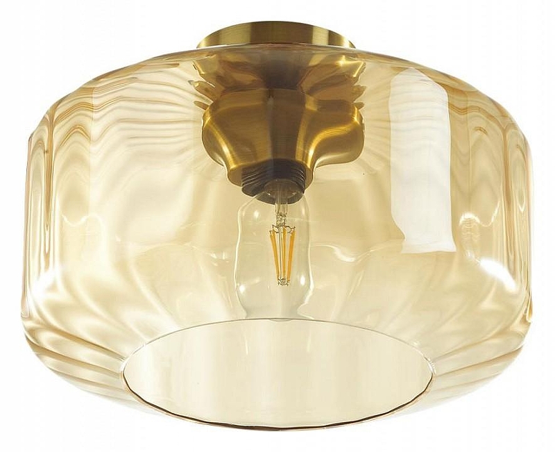 Накладной светильник Odeon Light B1nga 4747/1C цвет плафона/подвески Оранжевый, цвет арматуры Бронза