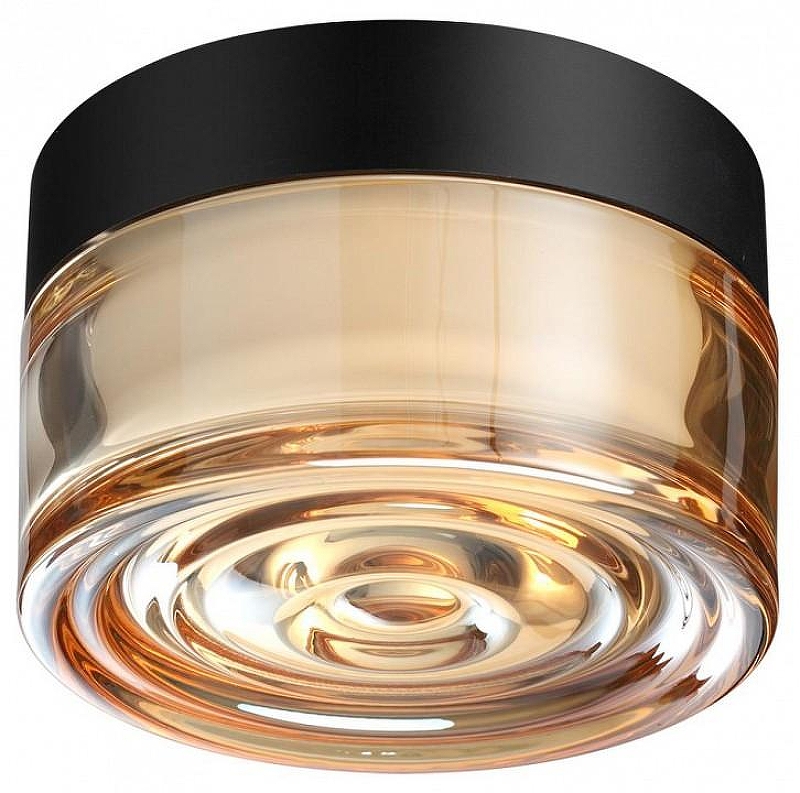 Накладной светильник Odeon Light RONDA 7158/6CL цвет плафона/подвески Оранжевый, цвет арматуры Черный