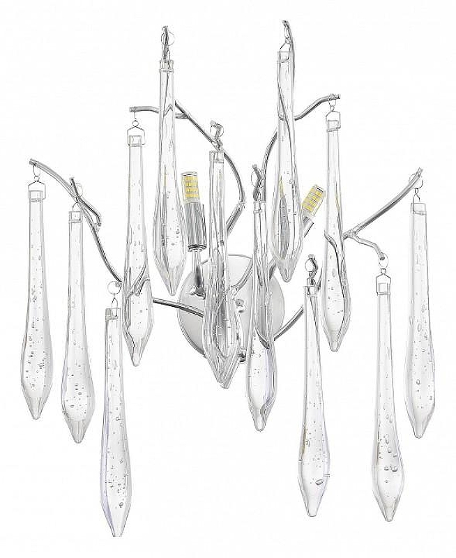 Накладной светильник ST-Luce Teardrops SL1660.101.02 цвет плафона/подвески Прозрачный, цвет арматуры Хром