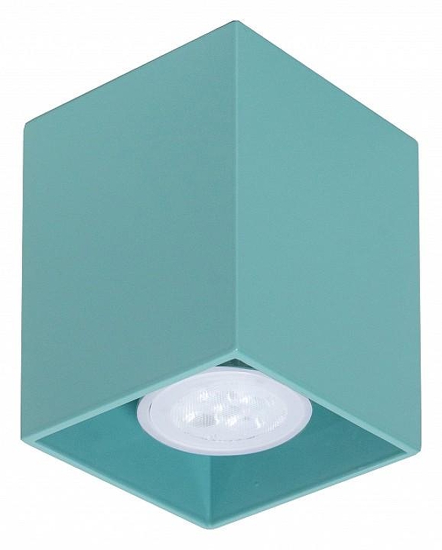 Накладной светильник TopDecor Tubo8 SQ Tubo8 SQ P1 25 цвет плафона/подвески Синий, цвет арматуры Синий