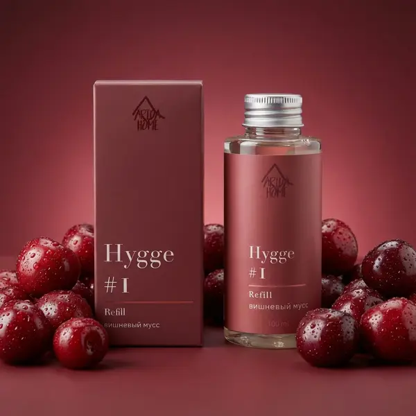 Наполнитель для диффузора Arida Home Hygge 1 Вишневый мусс 100 мл