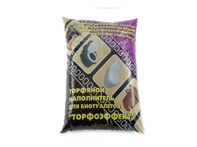 наполнитель Торфоэффект для торфяных биотуалетов 20л