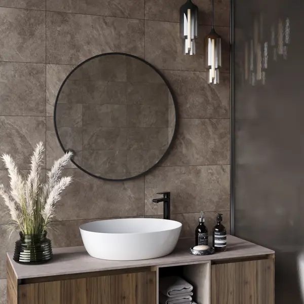 Настенная плитка Alma Ceramica Oxford 40 30x60 см 1.98 м² матовая цвет коричневый