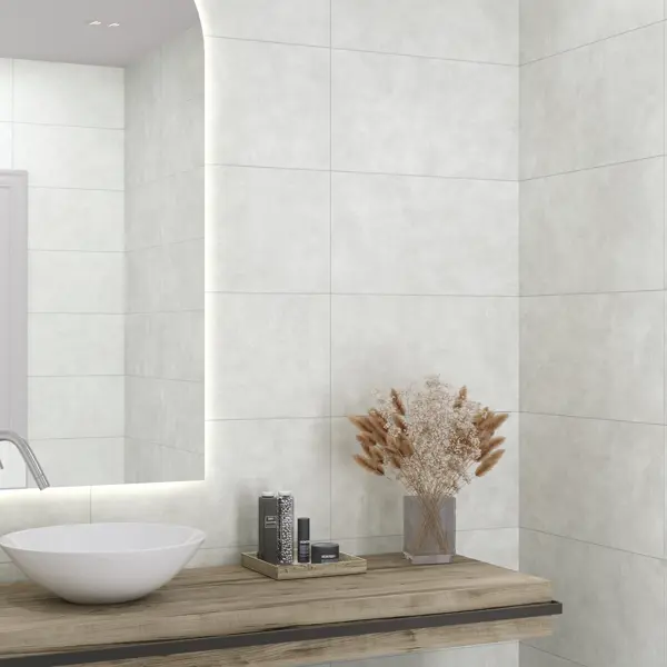 Настенная плитка Alma Ceramica Serenity 70 30x60 см 1.98 м² матовая цвет темно-серый