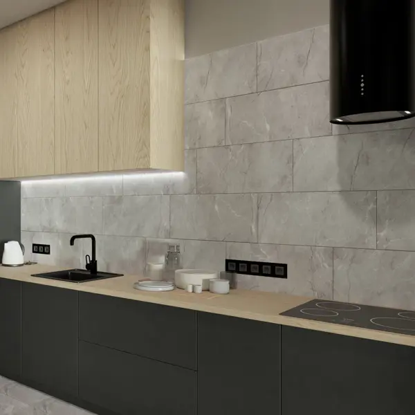 Настенная плитка Axima Оланга 30x60 см 1.62 м² матовая цвет серый