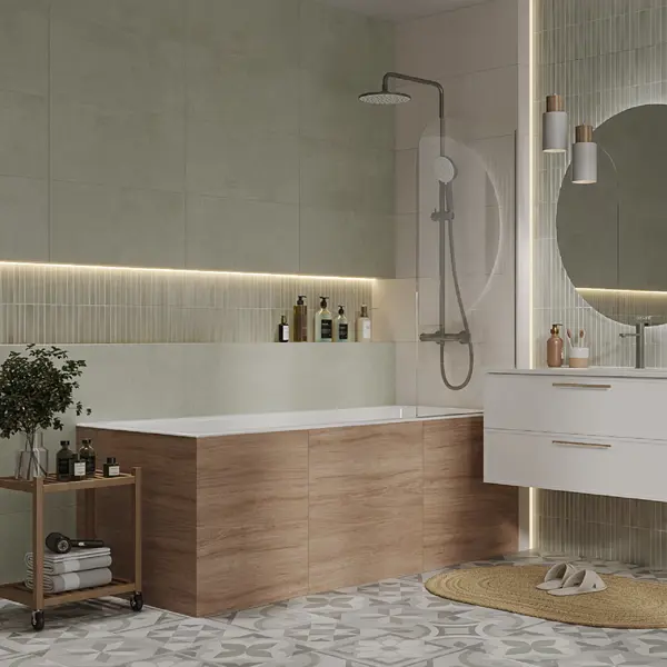 Настенная плитка Cersanit Поле 29.8x59.8 см 1.425 м² матовая цвет оливковый