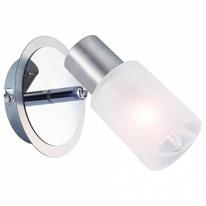 Настенный светильник Artelamp Cavalletta A4510AP-1SS цвет плафона/подвески Белый, цвет арматуры Серебро
