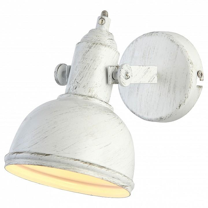 Настенный светильник Artelamp Mart1n A5213AP-1WG цвет плафона/подвески Белый, Золото, цвет арматуры Белый, Золото
