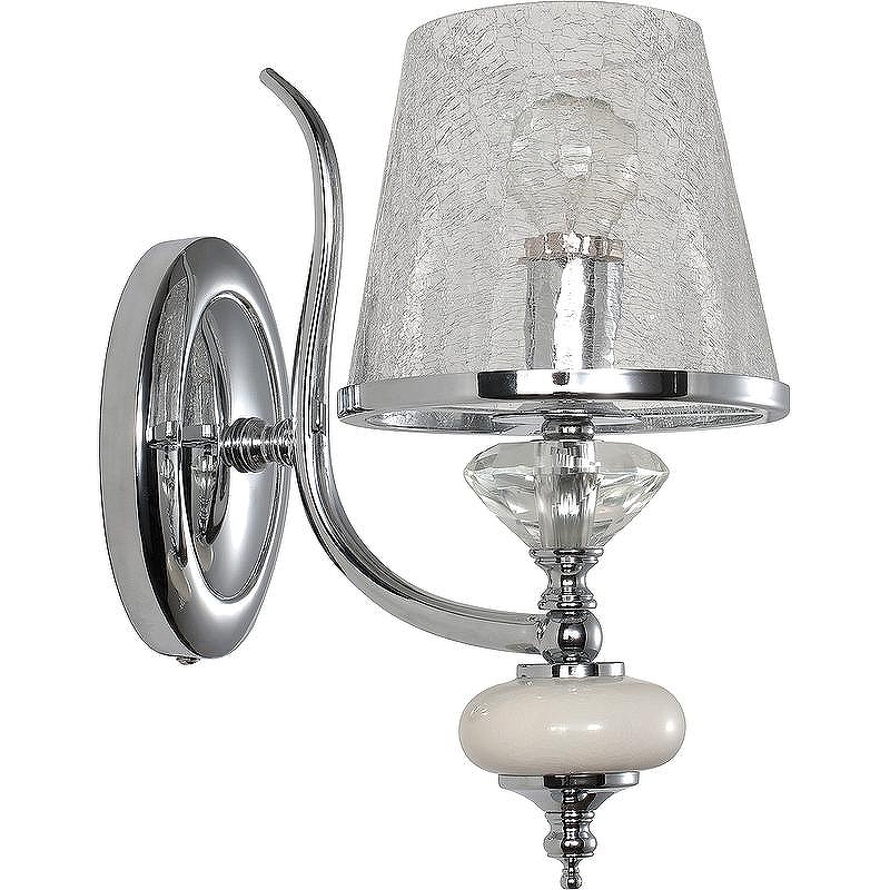 Настенный светильник Crystal Lux Betis AP1 цвет плафона/подвески Прозрачный, цвет арматуры Хром