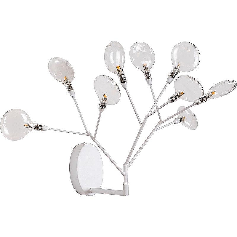 Настенный светильник Crystal Lux Evita AP9 White Transparent цвет плафона/подвески Прозрачный, цвет арматуры Белый