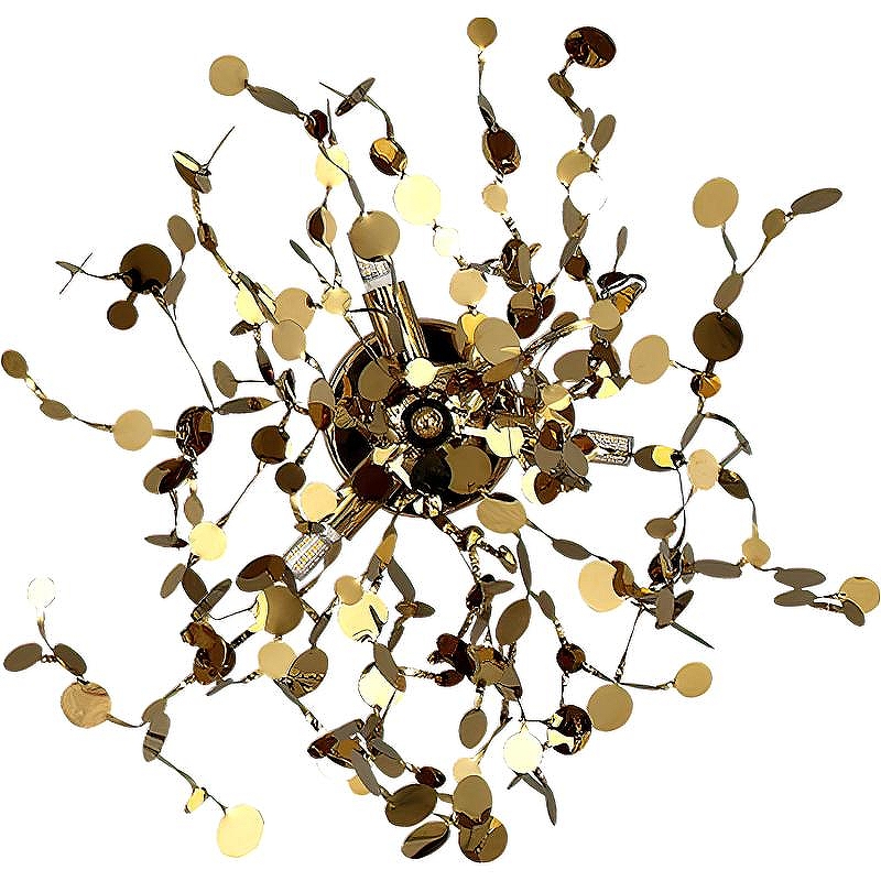 Настенный светильник Crystal Lux Garden AP-PL3 D400 Gold цвет плафона/подвески Золото, цвет арматуры Золото