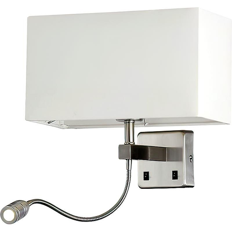 Настенный светильник Crystal Lux Jewel AP2 WH цвет плафона/подвески Белый, цвет арматуры Хром