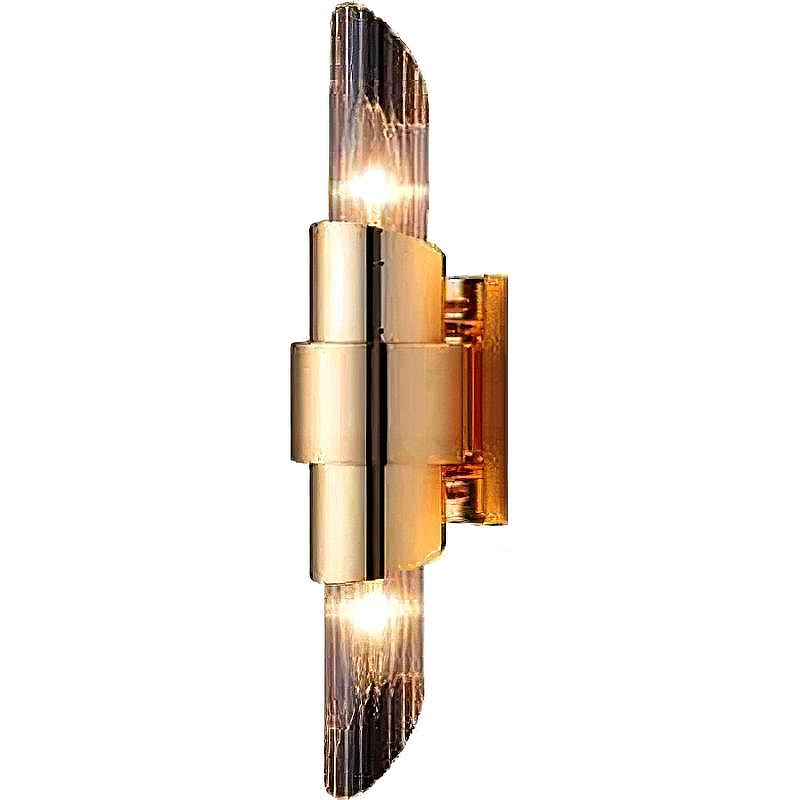 Настенный светильник Crystal Lux Justo AP2 Gold цвет плафона/подвески Прозрачный, цвет арматуры Золото