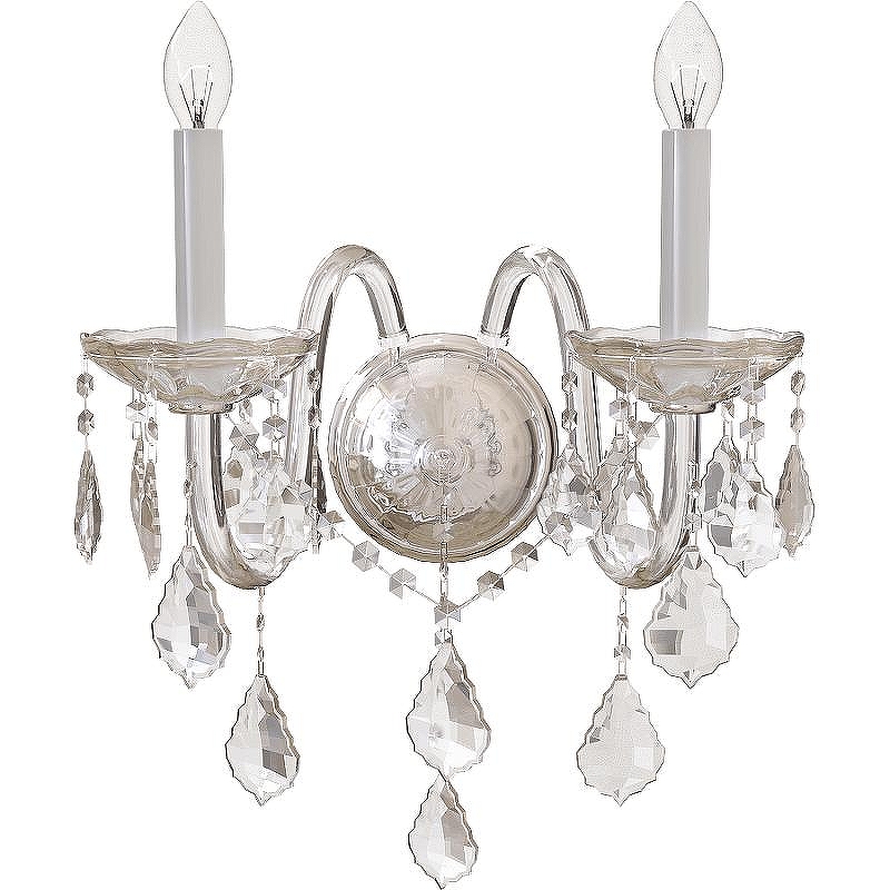 Настенный светильник Crystal Lux Queen AP2 цвет Прозрачный, Хром