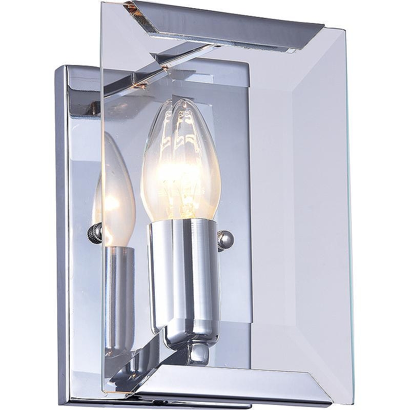 Настенный светильник Divinare Ostin 1100/02 AP-1 цвет плафона/подвески Прозрачный, цвет арматуры Хром