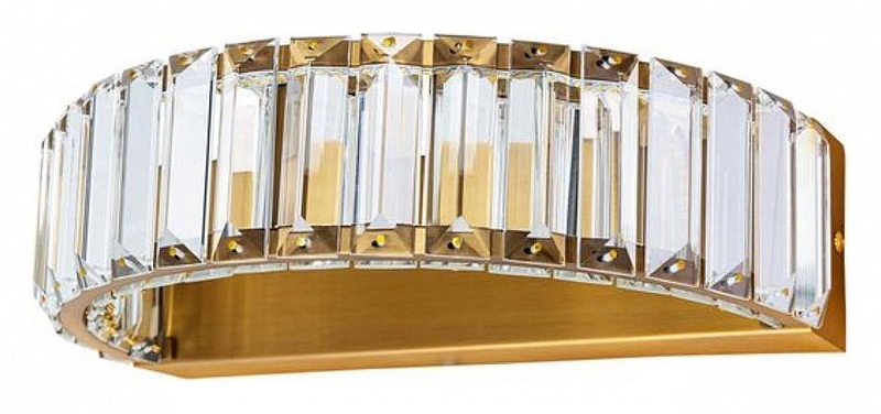 Настенный светильник Divinare Renata 1135/17 AP-10 цвет плафона/подвески Прозрачный, цвет арматуры Латунь