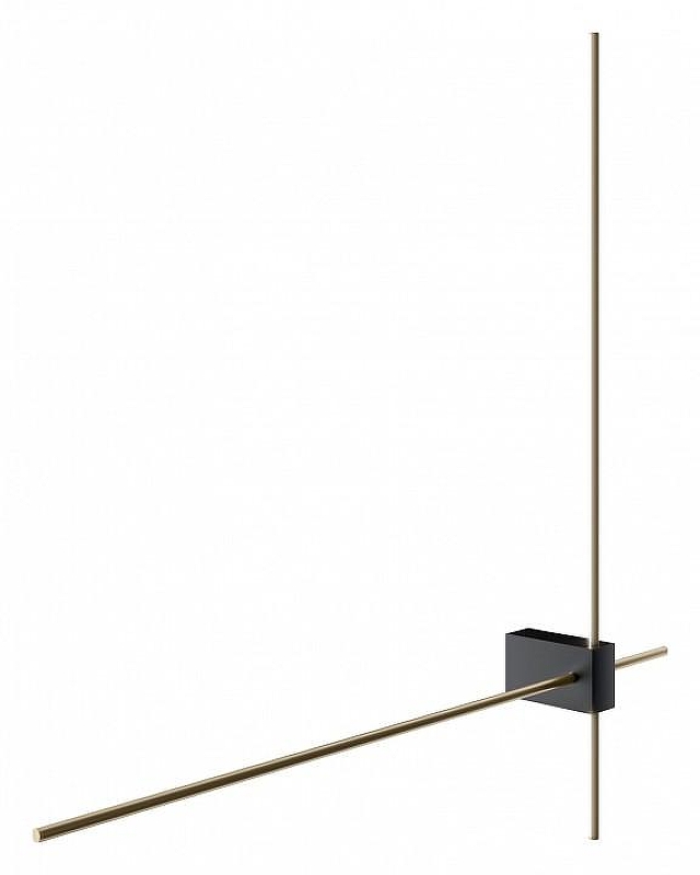 Настенный светильник Maytoni Ceiling Wall Pars Led C070WL-L12GB3K цвет плафона/подвески Черный, цвет арматуры Золото, Черный