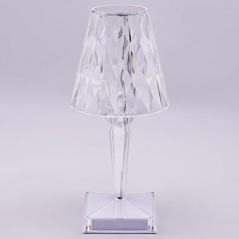 Настольная лампа Ambrella Light DE DE8055 цвет плафона/подвески Прозрачный, цвет арматуры Прозрачный