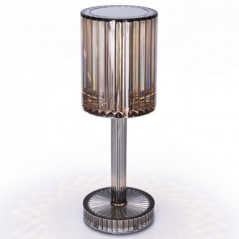 Настольная лампа Ambrella Light DE DE8071 цвет плафона/подвески Прозрачный, цвет арматуры Серый