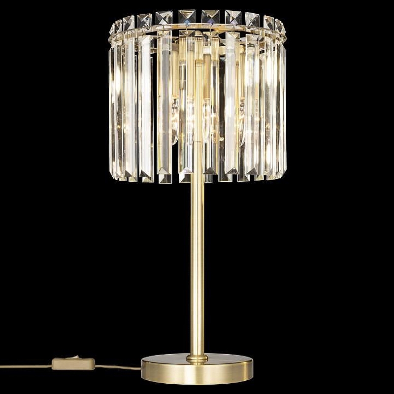 Настольная лампа Citilux Джейн CL306833 цвет плафона/подвески Прозрачный, цвет арматуры Бронза