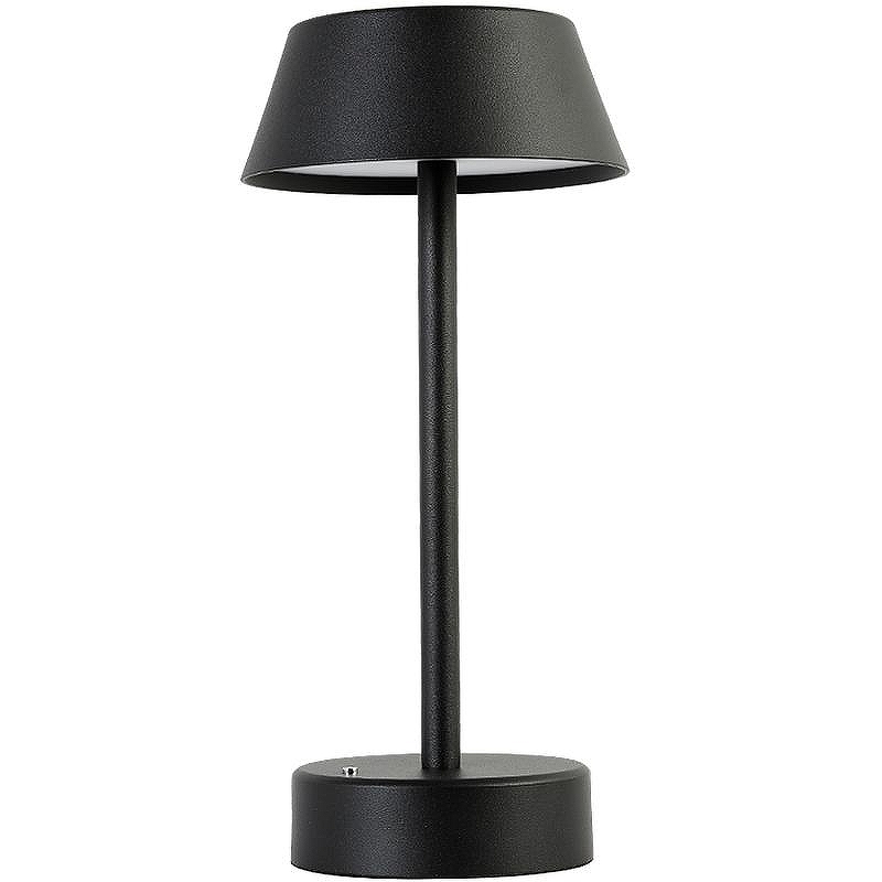 Настольная лампа Crystal Lux Santa LG1 Black цвет плафона/подвески Черный, цвет арматуры Черный