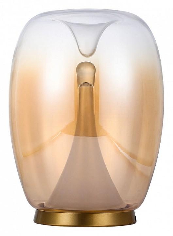 Настольная лампа Divinare Campo 5875/07 TL-15 цвет плафона/подвески Оранжевый, цвет арматуры Латунь