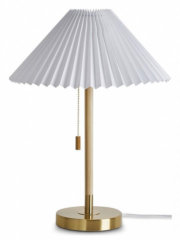 Настольная лампа Freya Kinsley FR5533TL-01BS цвет плафона/подвески Белый, цвет арматуры Латунь