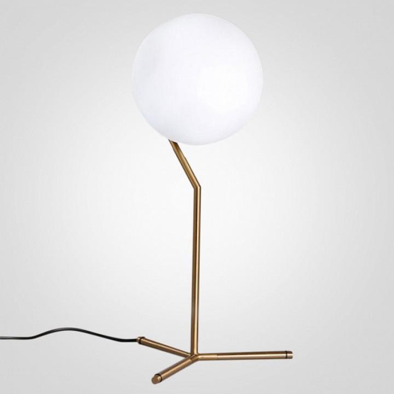 Настольная лампа Imperiumloft Flexic Lights Family Michael Anastassiades 73678-22 цвет плафона/подвески Белый, цвет арматуры Латунь