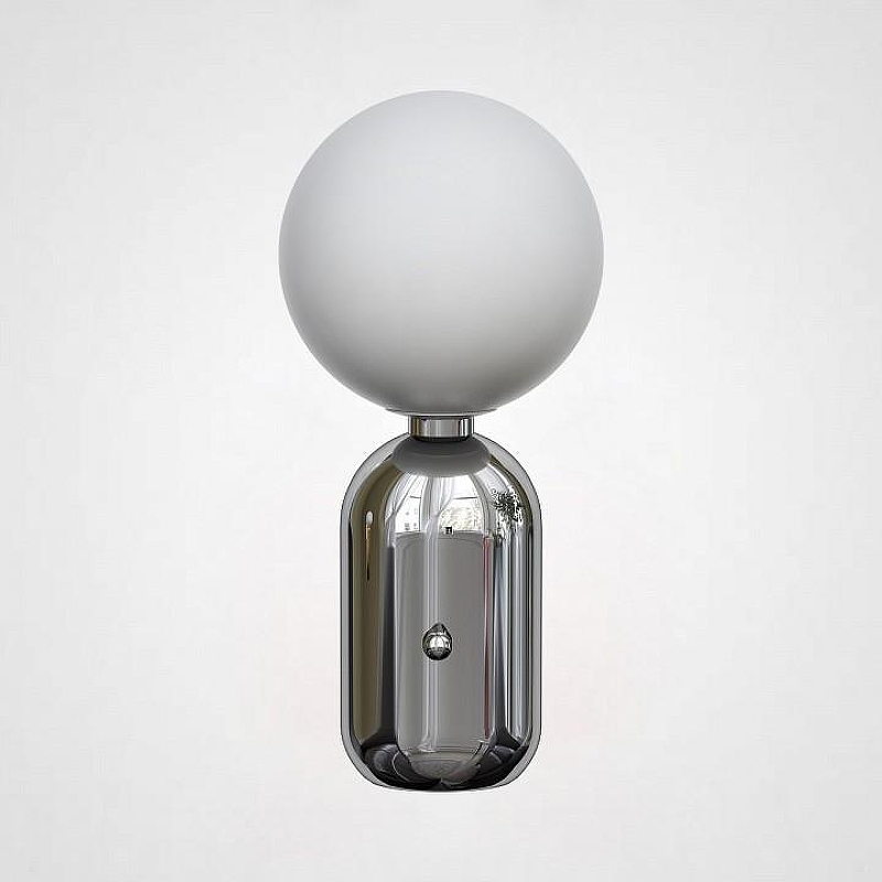 Настольная лампа Imperiumloft Parachilna Aballs Chrome 43.305 цвет плафона/подвески Белый, цвет арматуры Хром