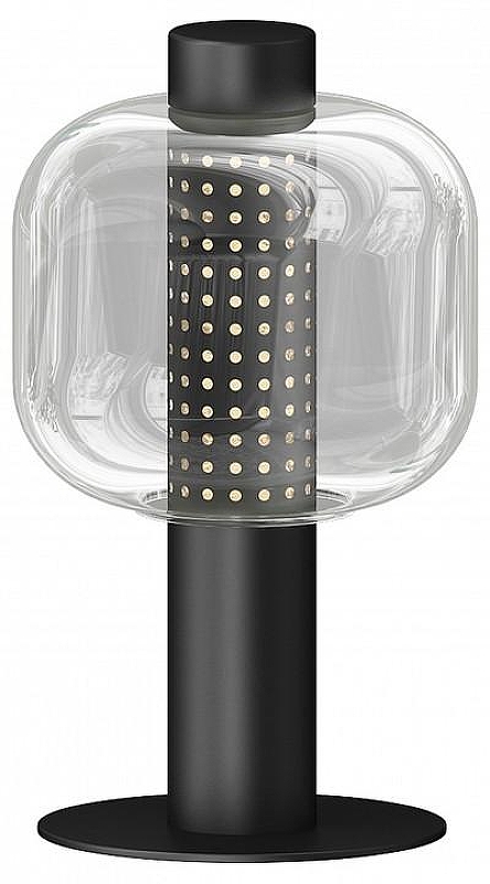 Настольная лампа Kink Light Гефо 07710-T,19(21) цвет плафона/подвески Прозрачный, цвет арматуры Черный