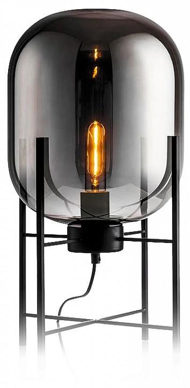Настольная лампа Kink Light Лорейн 07708-T,19(16) цвет плафона/подвески Серый, цвет арматуры Черный