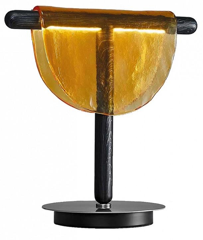 Настольная лампа Kink Light Тэрро 07687-T,19(03) цвет плафона/подвески Оранжевый, цвет арматуры Черный