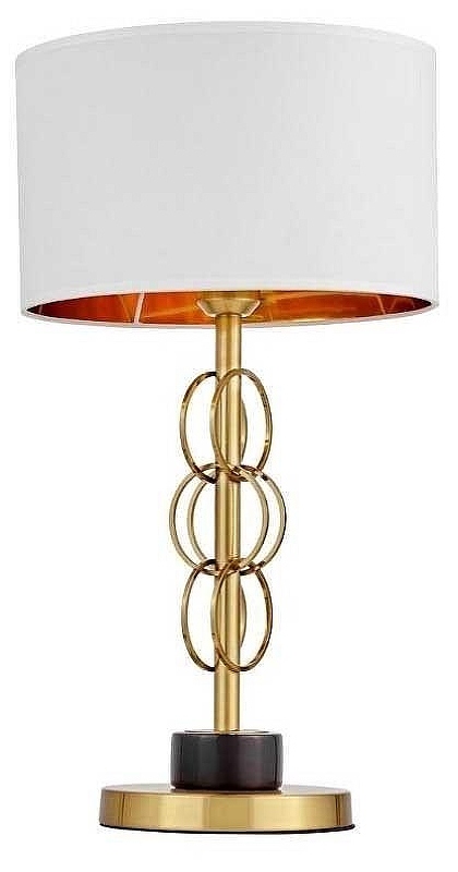 Настольная лампа LUMINA DECO Azzaria LDT 5523 MD+WT цвет плафона/подвески Белый, цвет арматуры Бронза