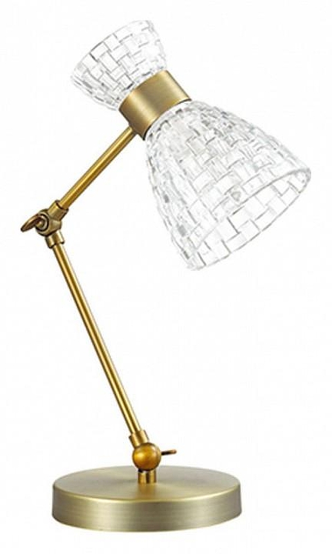 Настольная лампа Lumion Jackie 3704/1T цвет плафона/подвески Прозрачный, цвет арматуры Бронза