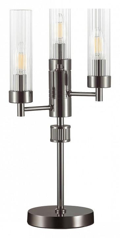 Настольная лампа Lumion Kamilla 5275/3T цвет плафона/подвески Прозрачный, цвет арматуры Хром