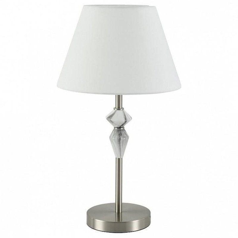 Настольная лампа Lumion VERMONT 8274/1T цвет плафона/подвески Белый, цвет арматуры Никель, Серый