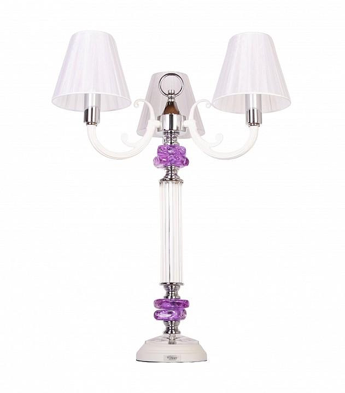Настольная лампа Manne Manne TL.7810-3 PURPLE цвет плафона/подвески Белый, цвет арматуры Хром