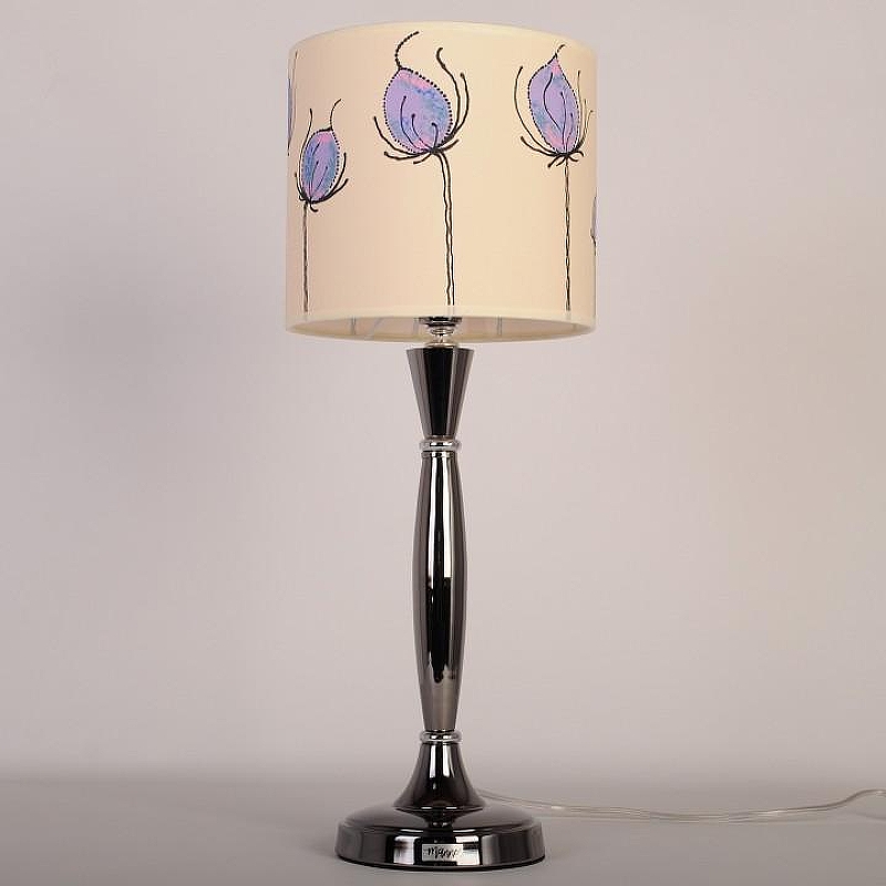 Настольная лампа Manne TL.7734-1BL TL.7734-1BL (цветы) лампа настольная 1л цвет плафона/подвески Разноцветный, цвет арматуры Черный