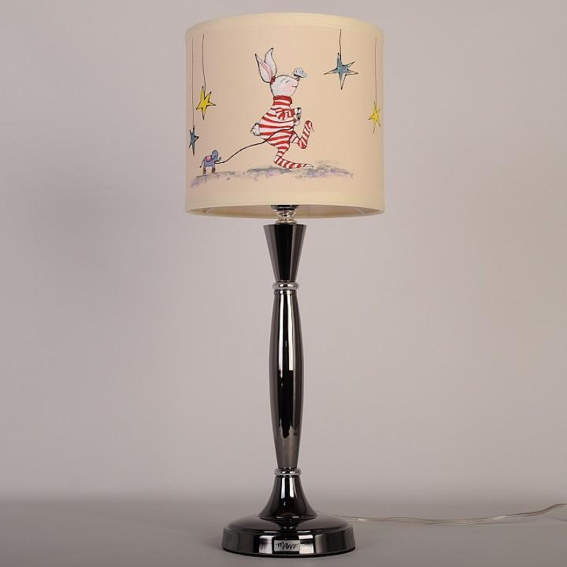 Настольная лампа Manne TL.7734-1BL TL.7734-1BL (заяц с игрушкой) лампа настольная 1л цвет плафона/подвески Разноцветный, цвет арматуры Черный