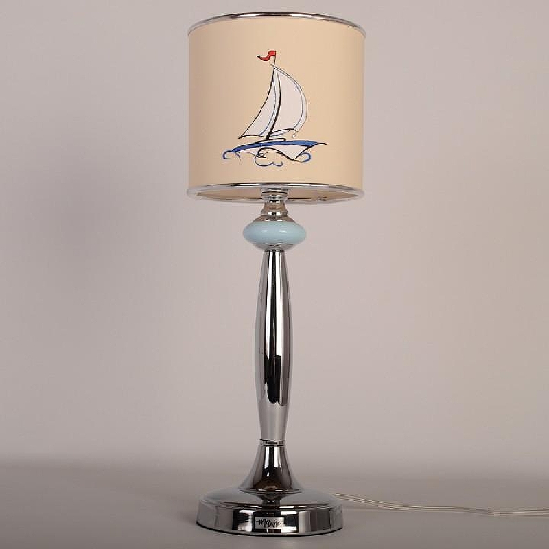 Настольная лампа Manne TL.7737-1BL TL.7737-1BL (корабль 1) настольная лампа 1л цвет плафона/подвески Разноцветный, цвет арматуры Хром