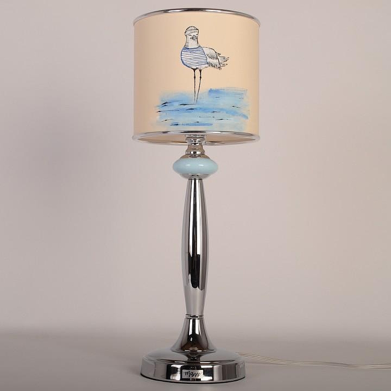 Настольная лампа Manne TL.7737-1BL TL.7737-1BL (птица) настольная лампа 1л цвет плафона/подвески Разноцветный, цвет арматуры Хром