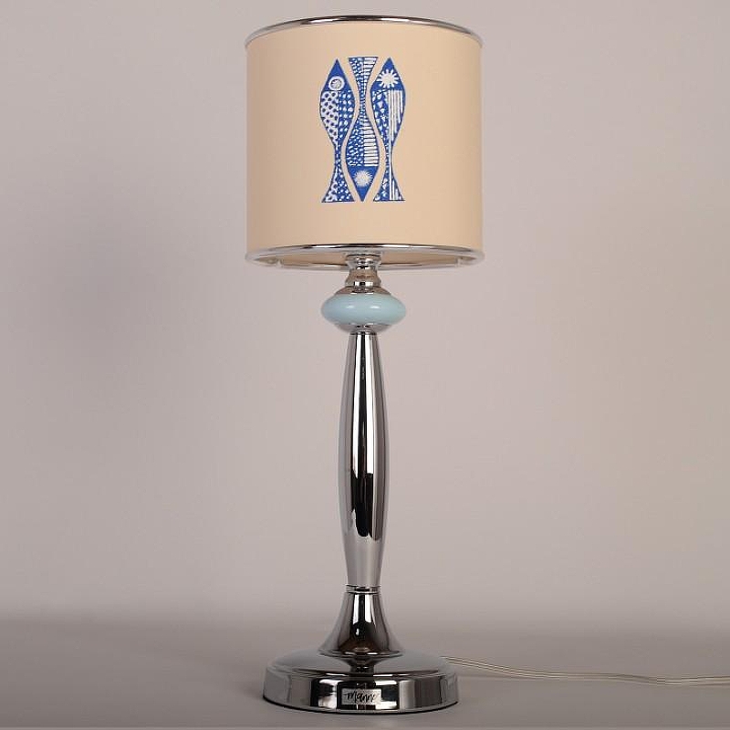 Настольная лампа Manne TL.7737-1BL TL.7737-1BL (рыбки) настольная лампа 1л цвет плафона/подвески Разноцветный, цвет арматуры Хром