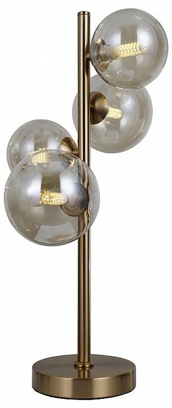 Настольная лампа Moderli Renny V10791-4T цвет плафона/подвески Оранжевый, цвет арматуры Золото