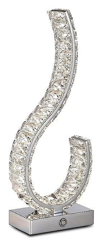 Настольная лампа Newport 8240 8240/T chrome цвет плафона/подвески Прозрачный, цвет арматуры Хром