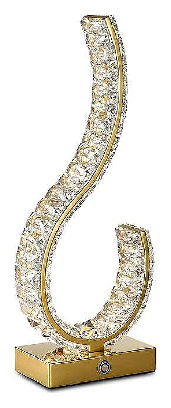 Настольная лампа Newport 8240 8240/T gold цвет плафона/подвески Прозрачный, цвет арматуры Золото